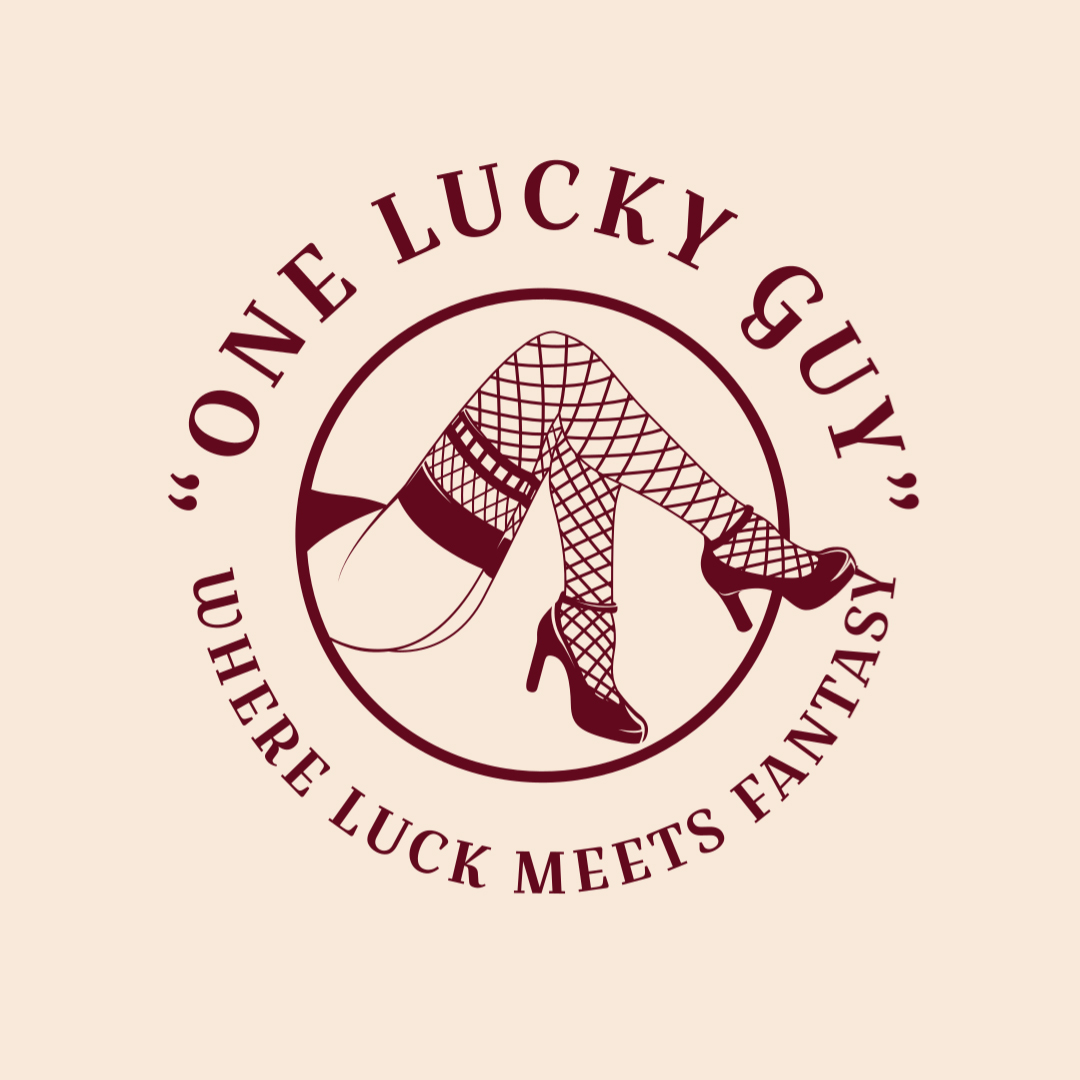 One Lucky Guy logo in modern lettering on a dark background