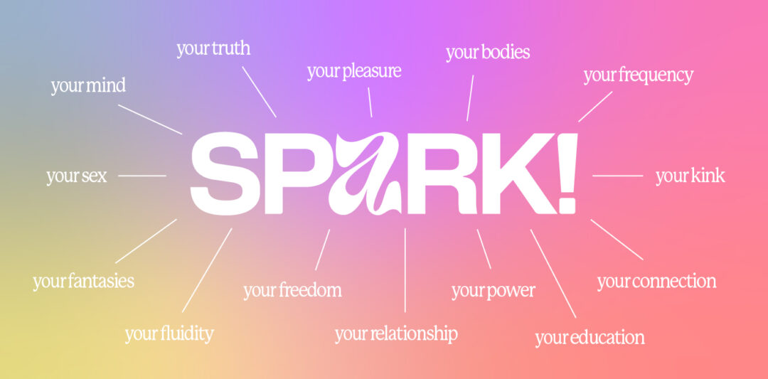 SPARK spiderweb graphic at EXXXOTICA