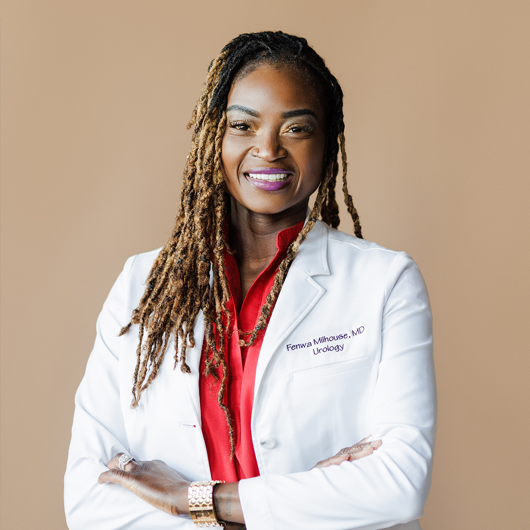 Dr Fenwa Millhouse speaking at a seminar at EXXXOTICA